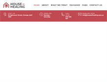 Tablet Screenshot of houseofhealing.com.au